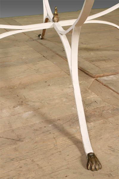 Rectangular iron garden table base - 5