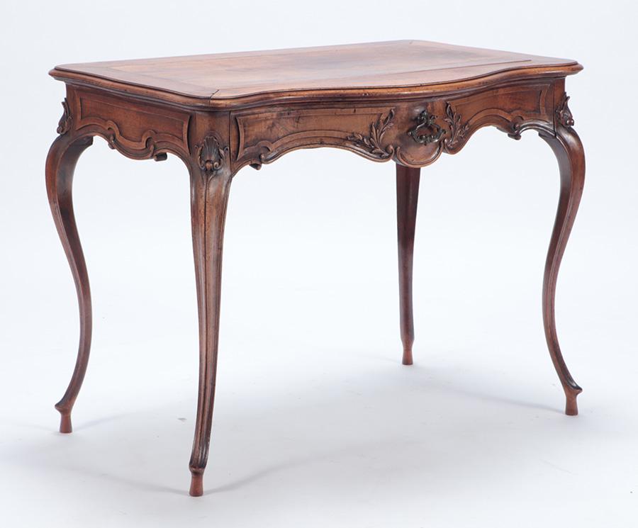 PETITE FRENCH WRITING DESK LOUIS XV STYLE C 1890 (1 of 5)
