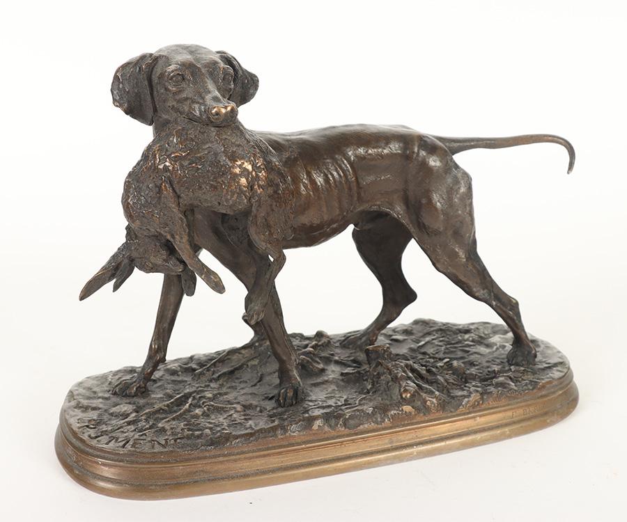 PIERRE JULES MENE DOG BRONZE SCULTPURE 19TH CENT (1 of 7)