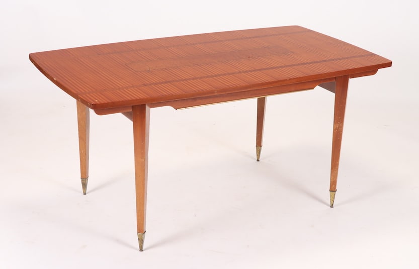 FRENCH CUBAN MAHOGANY DINING TABLE C.1960 (1 of 6)