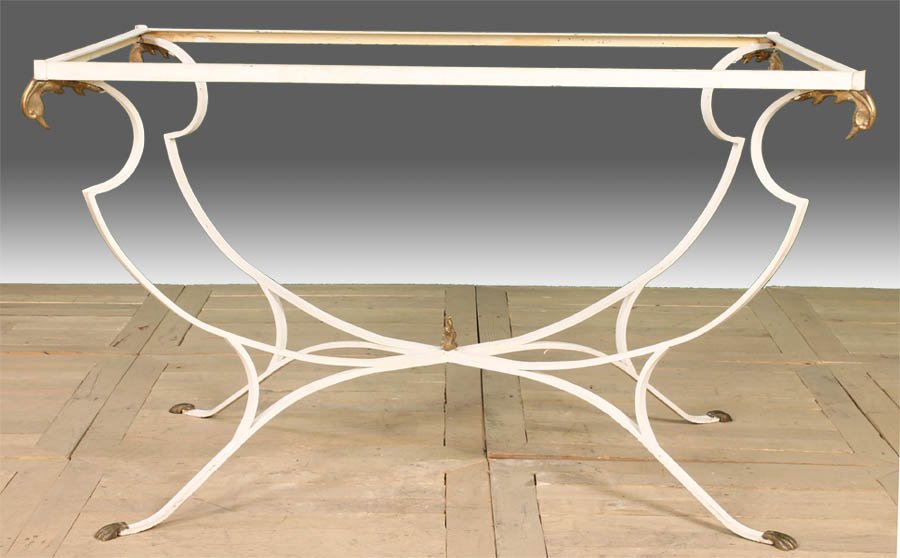 RECTANGULAR IRON GARDEN TABLE BASE - 2