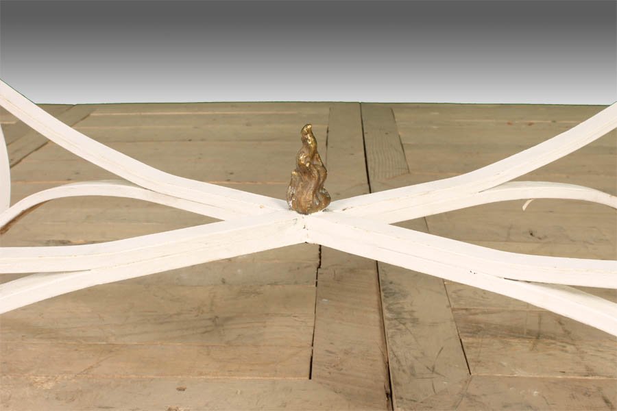 RECTANGULAR IRON GARDEN TABLE BASE - 4