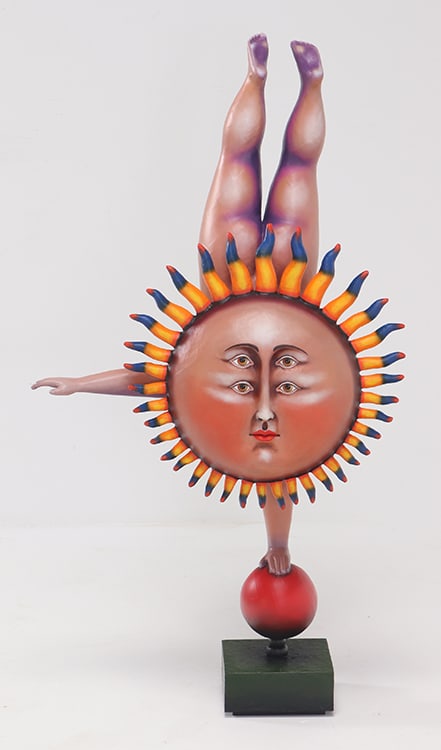 SERGIO BUSTAMANTE (MEXICAN AMERICAN B.1949) "SOL ALTA ACROBATA (ACROBAT SUN)" EDITION 35/50 1980S (1 of 9)