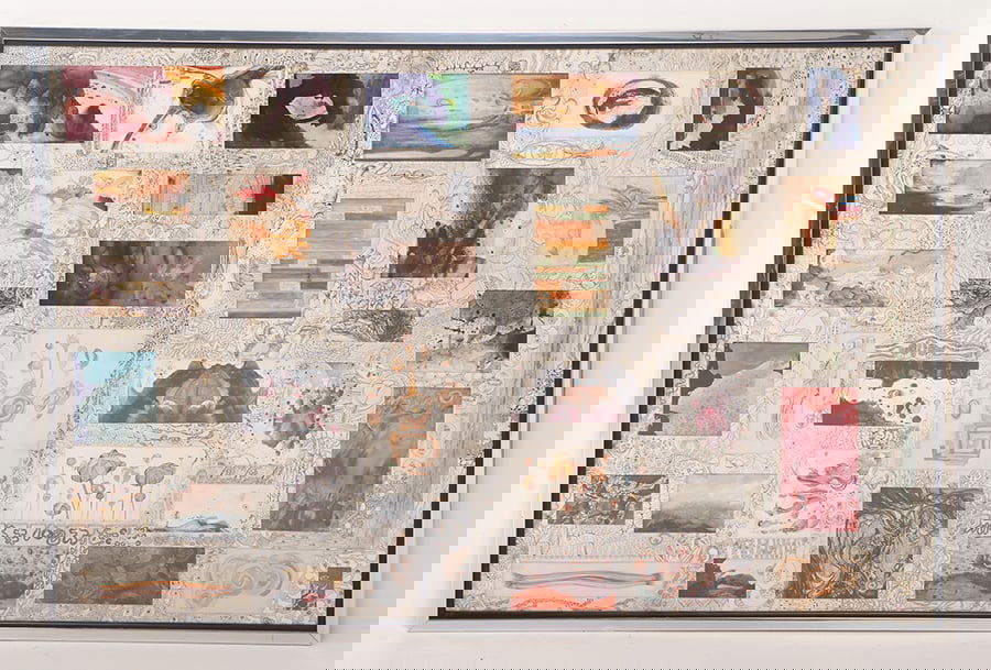 LARGE ABSTRACT EXPRESSIONIST WORK ATTRIBUTED TO PAUL GORKA C 1960S (1 of 5)