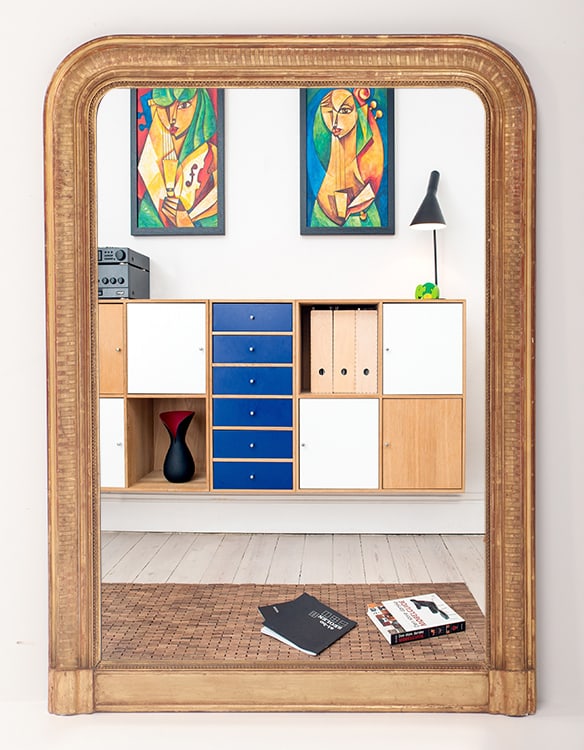 FRENCH LOUIS PHILIPPE GOLD GILT MIRROR C 1830. (1 of 5)