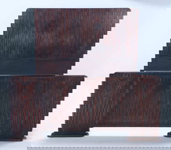 FRENCH MACASSAR EBONY ART DECO STYLE FULL SIZE BED C 1940.: French macassar ebony Art Deco style full size bed C 1940. Interior dims: 57" x 76" Ht: 48" Wd: 59" Dpth: 78"