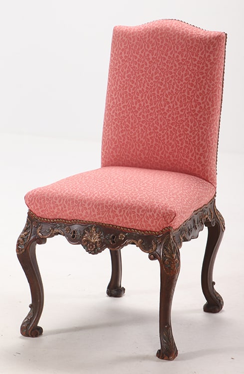 CONTINENTAL CARVED AND PAINTED SIDE CHAIR C 1900. (1 of 6)