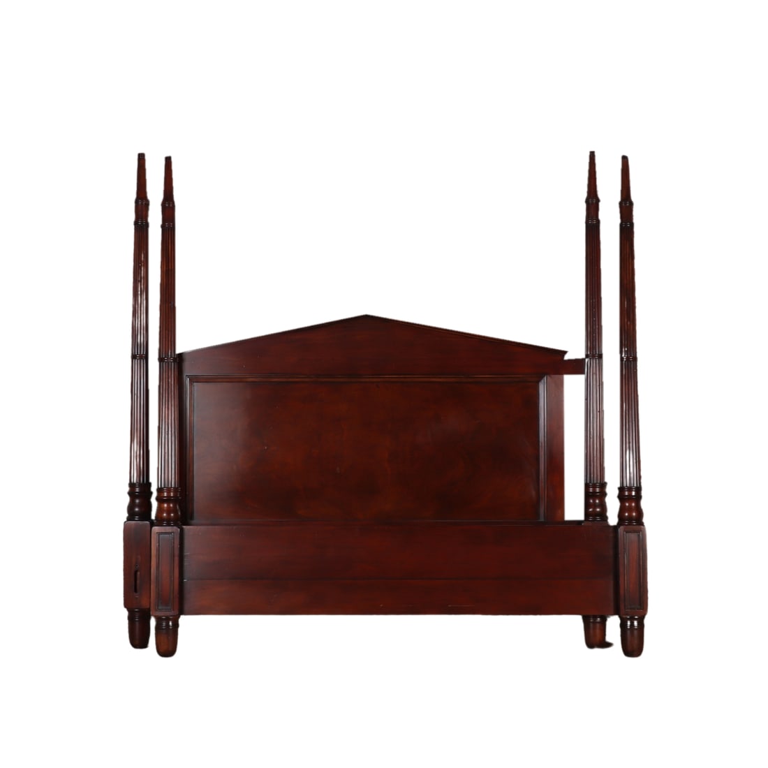 MILLING ROAD (DIVISION OF  BAKER) MAHOGANY KING SIZE POSTER BED IN THE EMPIRE STYLE. (1 of 5)