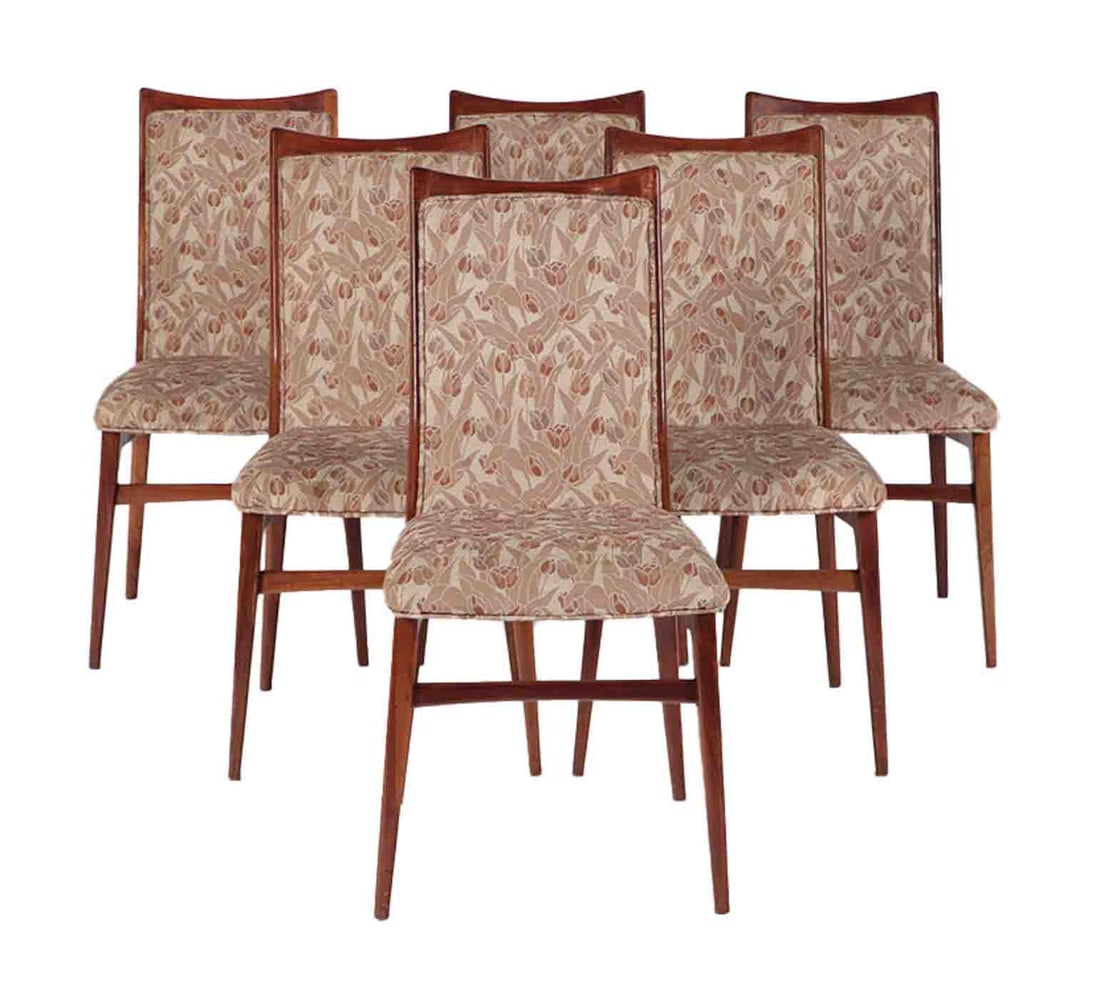 SIX MAHOGANY DINING CHAIRS C 1950. (1 of 5)