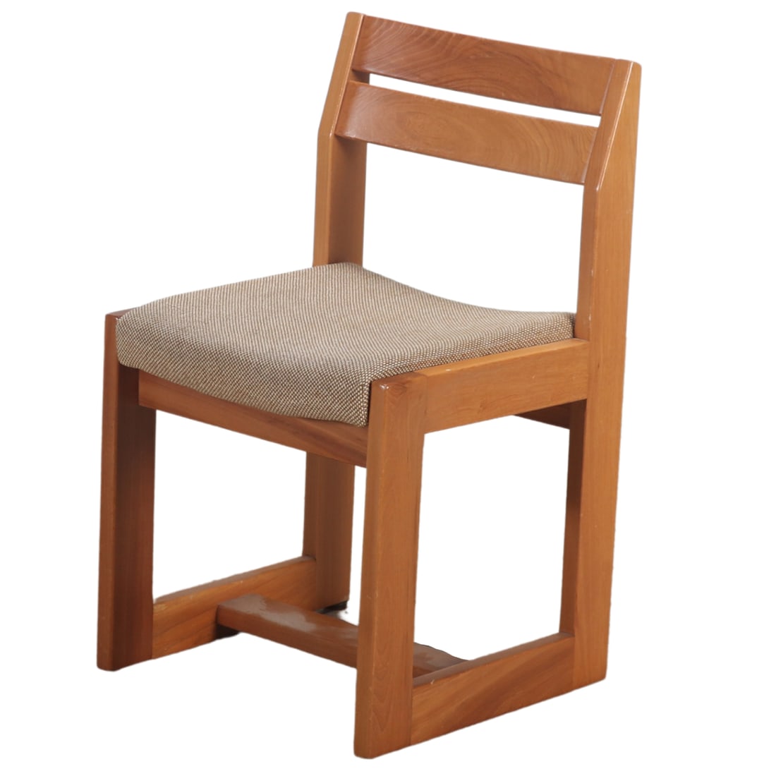 FRENCH ELM DESK CHAIR BY MAISON REGAIN C 1960.: French elm desk chair by Maison Regain C 1960. Ht: 31" Wd: 18" Dpth: 18" Seat: 18"