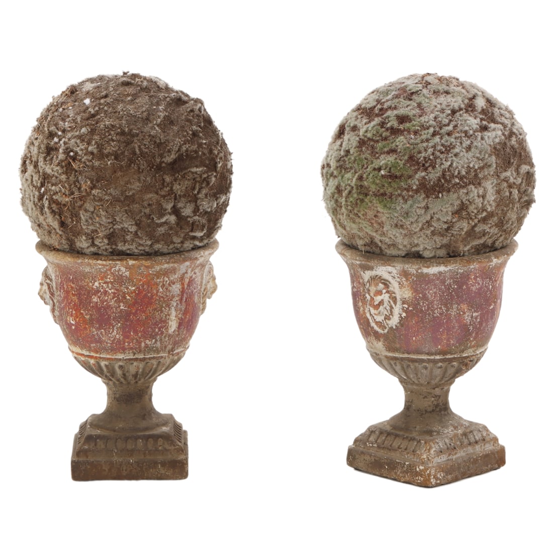 PAIR INDOOR COMPOSITE PLANTERS. (1 of 6)