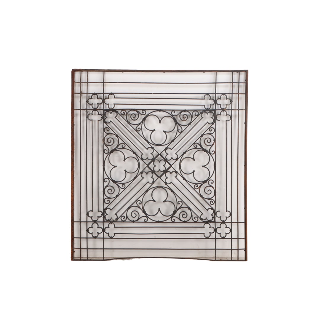 SQUARE FOLKSY IRON PANEL C 1910. (1 of 7)