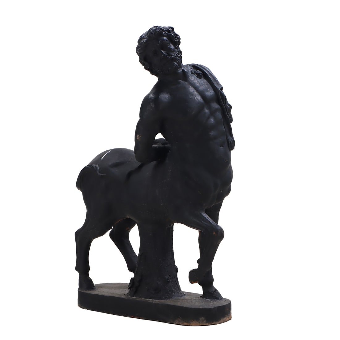 LARGE CAST IRON GARDEN FIGURE OF A CENTAUR. (1 of 5)