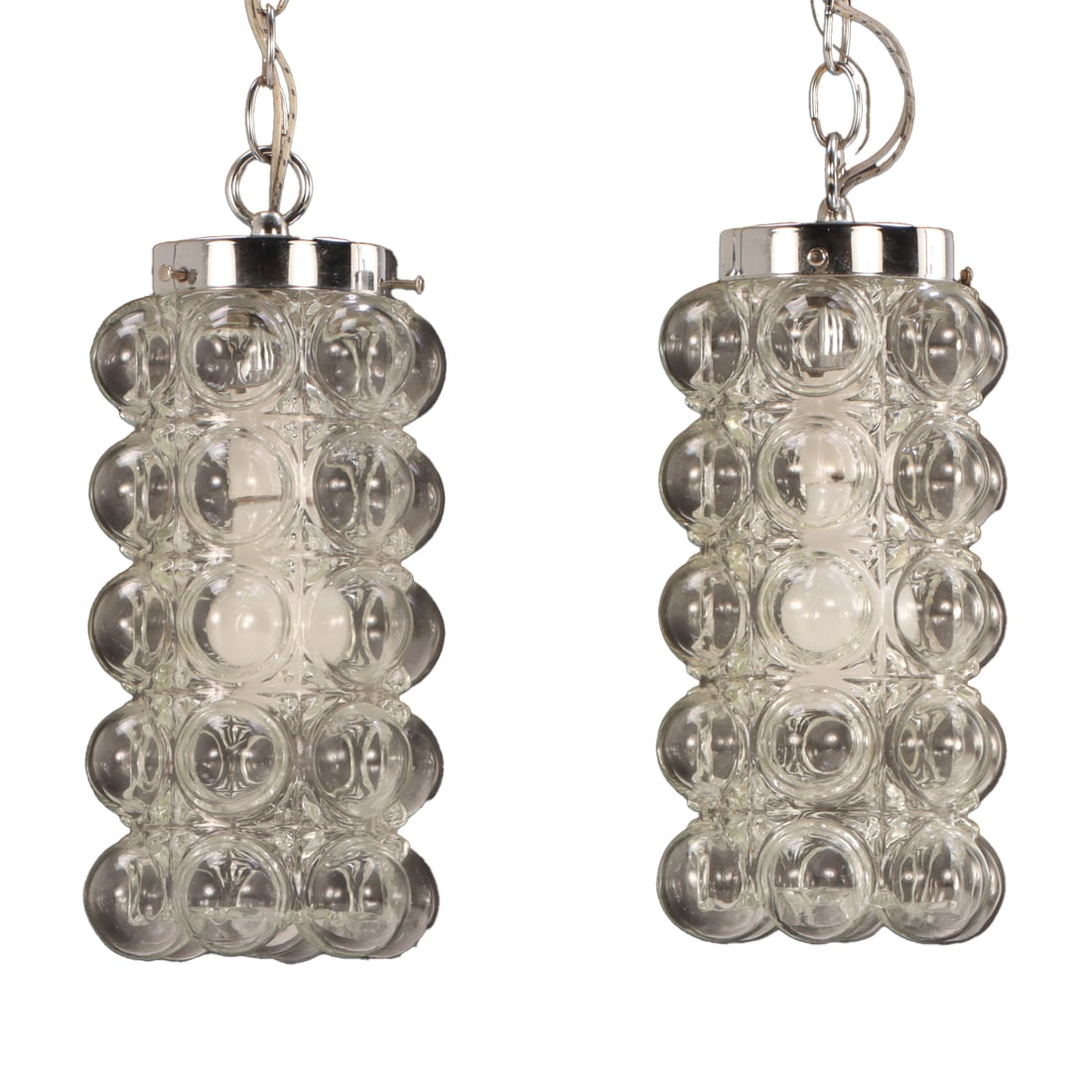 PAIR OF HELENA TYNELL BUBBLE LIGHT FIXTURES C 1970. (1 of 5)