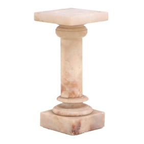 A FRENCH TWO PART ONYX PEDESTAL C 1920.