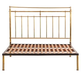 QUEEN SIZE BRASS BED C 1960.