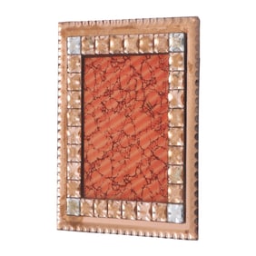ITALIAN GLASS FRAME WITH ETCHED GLASS C 1940
