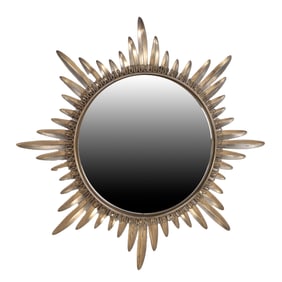 BRASS SUNBURST MIRROR C 1960.