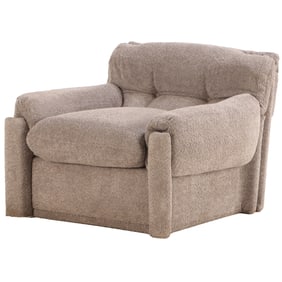 COZY OVERSTUFFED CLUB CHAIR WITH NEW FABRIC C 1960.