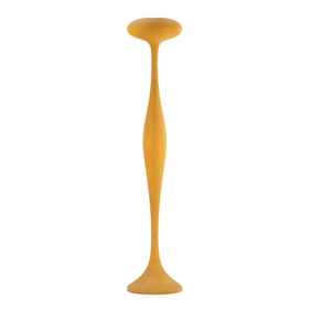 FRENCH YELLOW FIBERGLASS SLENDER SCULPTURE C 1965.