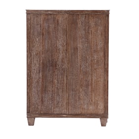 TWO DOOR CERUSED OAK CABINET IN THE MANNER OF JEAN-MICHEL FRANK C 1945.