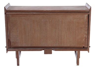 GUILLERME ET CHAMBRON OAK FALL FRONT BAR CABINET OR SERVER