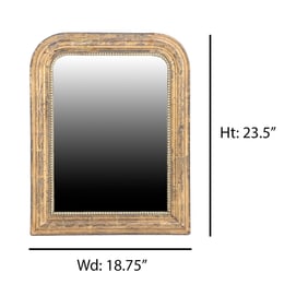 SMALL FRENCH LOUIS PHILIPPE GILTWOOD MIRROR C 1860.