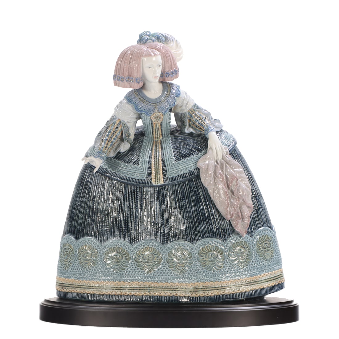 LLADRO "LA MENINA" LARGE PORCELAIN SCULPTURE OF A GIRL IN BALL GOWN NO. 440/1000 C. 1990S (1 of 11)