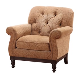 MODERN UPHOLSTERED CLUB CHAIR BY BERNHARDT.