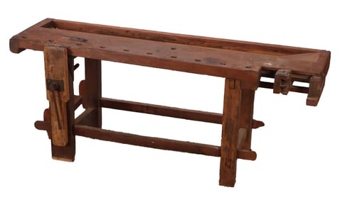 INDUSTRIAL WORKBENCH WITH VICE C 1900.