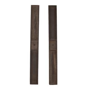 PAIR EMPIRE STYLE CAST IRON PILASTERS C 1900.