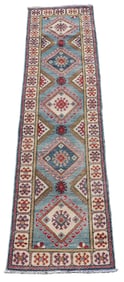 AN UZBEK KAZAK RUNNER RUG 2'6" X 10'