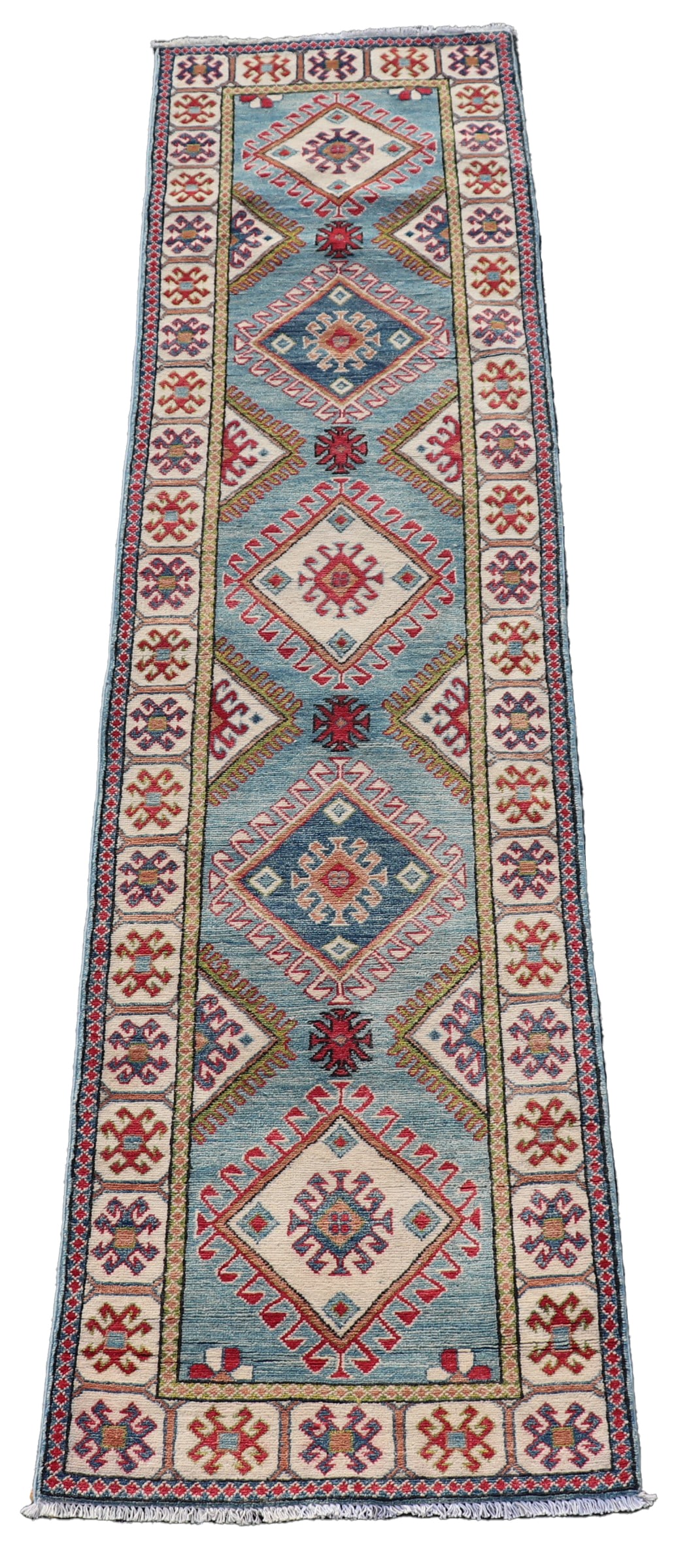 AN UZBEK KAZAK RUNNER RUG 2'6" X 10' (1 of 5)