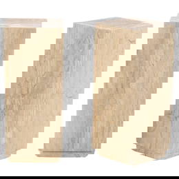 PAIR ITALIAN TRAVERTINE PEDESTALS
