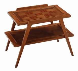 FRENCH MAHOGANY TWO TIER DESSERT C 1940