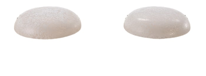 PAIR MURANO GLASS "MUSHROOM CAP" GLASS SHADES BY VENINI C 1970.