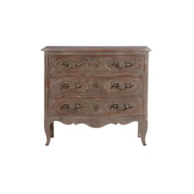 PAINTED FRENCH THREE DRAWER DRESSER IN THE REGENCE STYLE C 1950.