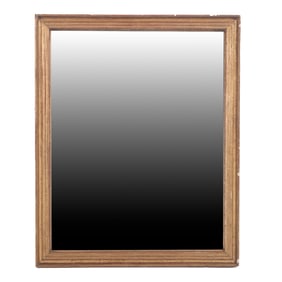 FRENCH LATE NINETEENTH CENTURY GILTWOOD MIRROR.