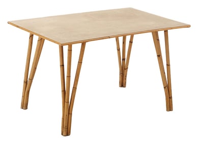 FRENCH RATTAN TABLE OR DESK C 1960.