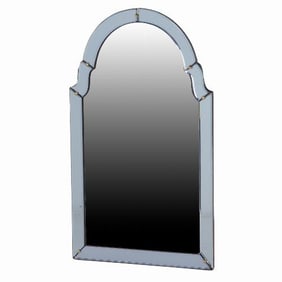 An Italian blue glass mirror C 1960.