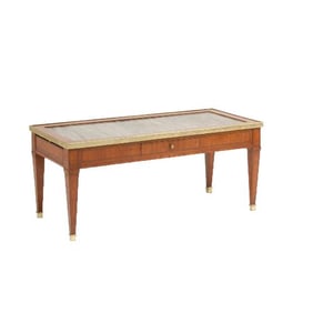 A French Directoire style mahogany coffee table circa 1940.