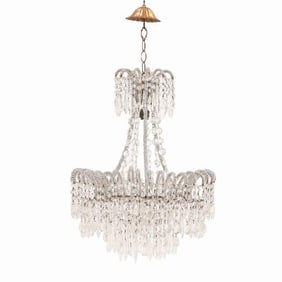 An Italian beaded chandelier C 1950.