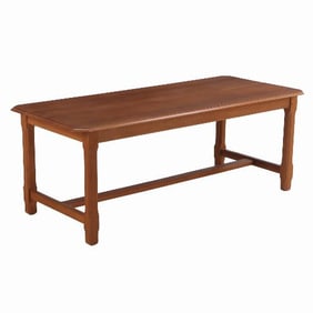A simple French oak farm table C 1960.