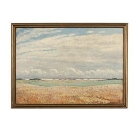 Magnus Weidemann (German 1880-1967)"Blush Fields" painting