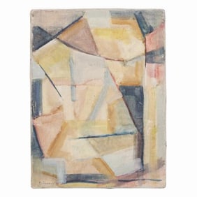 Manierre Dawson (American 1887-1969) An original abstract oil painting on canvas.