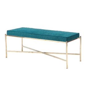An Italian brass bench .