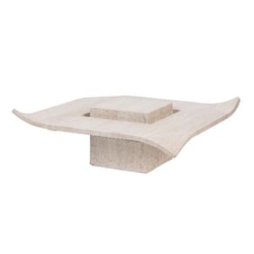 A rare MCM Italian travertine coffee table circa 1970.