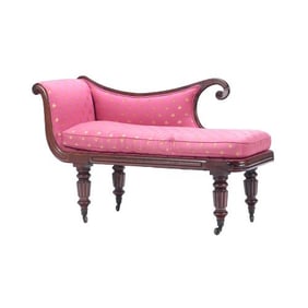 An English William IV diminutive recamier C 1830.