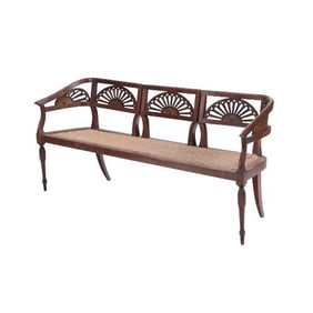 An Italian walnut settee C 1800.