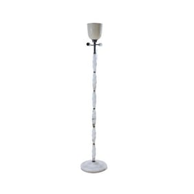 A French alabaster floor lamp C 1945.